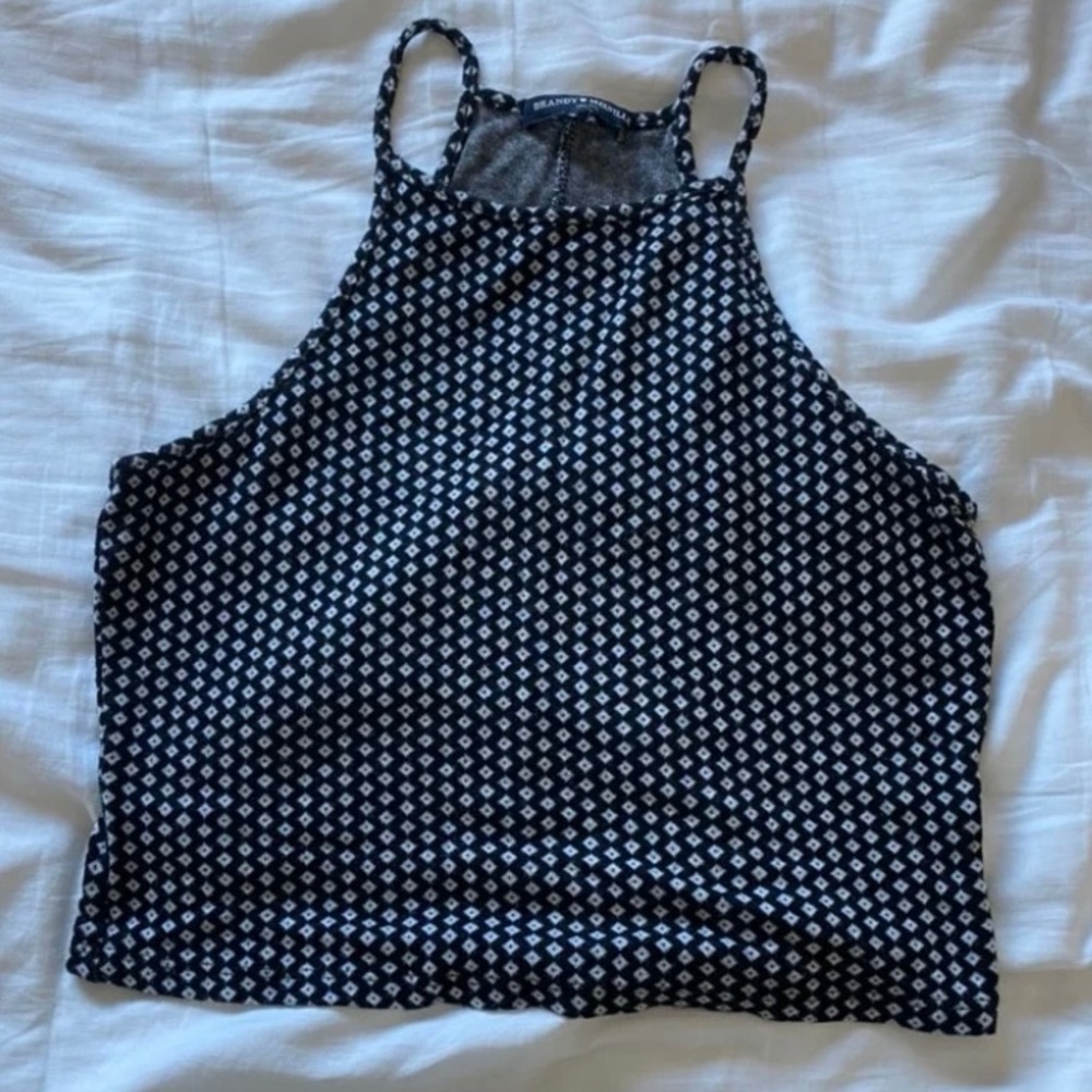 Brandy Black and White Halter